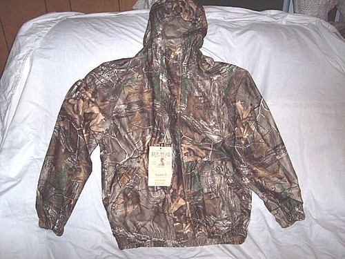 Boys 2X Rain Jacket Non Insulated Rain Jacket Realtree Camo Jacket Waterproof  - Picture 1 of 8