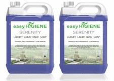 SERENITY 10L Luxury Scented Liquid Hand Soap 2 x 5L 10 Litre VEGAN 2.50 per litre
