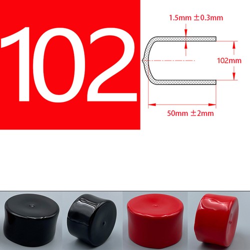 PVC Vinyl Gummi Endkappe Gewinde Abdeckung Schutzkappen Verstopfen Φ1.3mm-Φ114mm - Bild 116 von 122