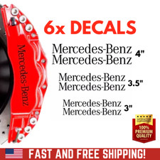 6x Mercedes-benz Brake Caliper Decal Stickers Car Decals Car Stickers 6x Mercedes-benz Brake Caliper Decal Stickers Car Decals Car Stickers