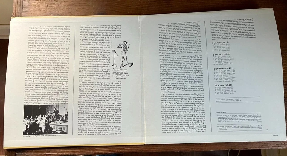 Michael Rabin Paganini Complete Caprices Seraphim SIB-6096 2LP Stereo NM - Image 3 of 4