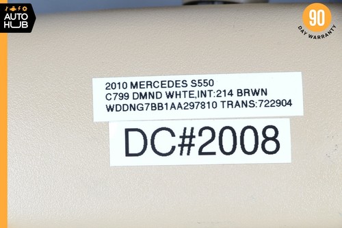 10-14 Mercedes W221 S550 S63 AMG CL550 Interior Rear View Mirror Beige OEM - Picture 11 of 11
