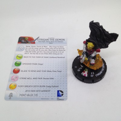 Heroclix The Flash set Etrigan the Demon #045 Rare figure w//card!
