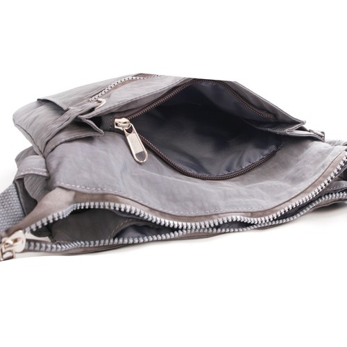 Women Large Cross Body Bag Washable Nylon Light Weight Ladies Shoulder Bag - Picture 7 of 49