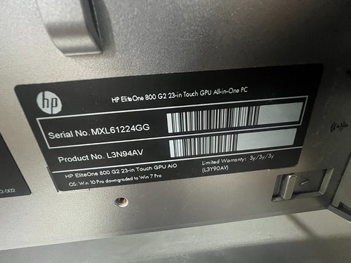 HP 800 G2 23” AIO i7-6700 CPU, 16GB Ram, No HDD - Picture 2 of 7