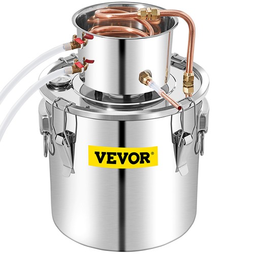 VEVOR Alambicco Distillazione Alcol Grappa 50L con Pompa d'Acqua in Acciaio Inox - Imagen 11 de 12