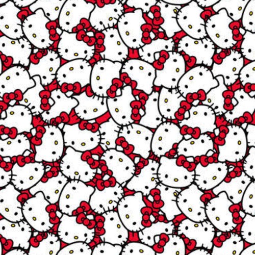 Hello Kitty Packed Cotton Fabric