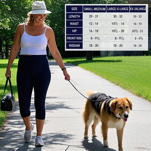 Capri Leggings with Pockets High Waisted Workout Leggings Tummy Control Pants - Picture 90 of 102