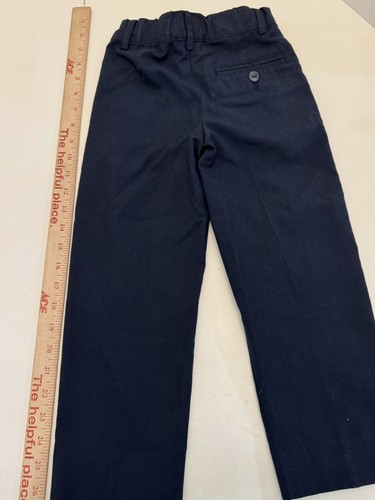 Cat & Jack Pants Kids Size 4T Dark Blue Adjustable Waist - Picture 3 of 9