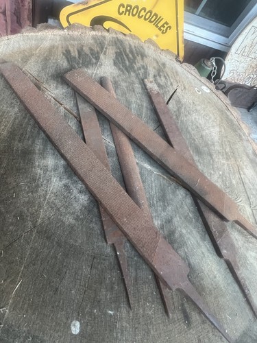 Vintage Lot of 5, 15.5 To 19” Rasp File Lot, Dustin And Unmarked - Picture 4 of 10