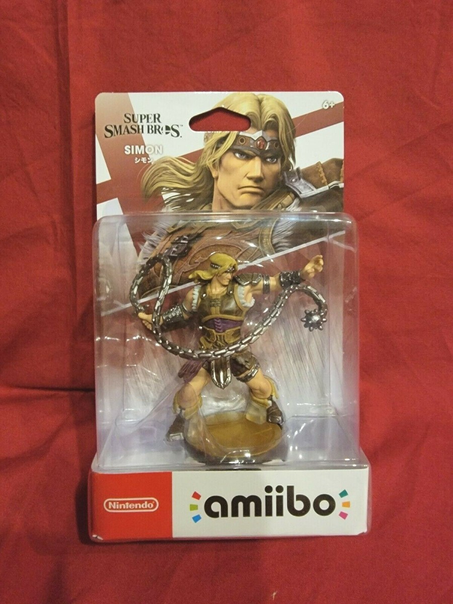 INSURED! Simon Belmont Amiibo Castlevania Smash Bros NEW! Nintendo 