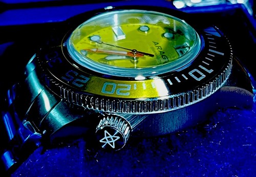 Aragon A336YEL DM 3 NH 35 Automatic 50mm - Picture 5 of 9