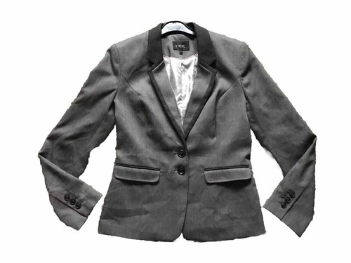 NEXT Blazer Jacke grau gefüttert Einreiher Taschen Größe 8R kaum getragen Ex/Zustand
