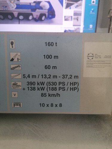 Tadano Faun ATF 160-G5 M 1:50 in OVP von Conrad - Bild 4 von 14