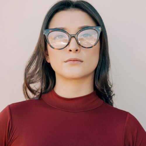Gafas de lectura más duraderas con cuerno de gran tamaño ojo de gato para mujer audaz lector de marco grande - Imagen 8 de 36