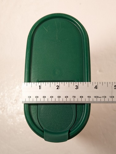 Tupperware Modular Mates Pitcher Container Green Lid Flip Top Oval 1614 - Picture 10 of 13