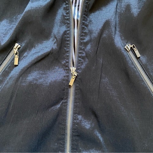 MYCRA PAC One Hoodie Rain Jacket M Black Embroidered Metallic w Belt Lightweight - Picture 10 of 14