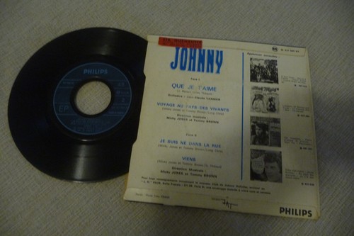 JOHNNY HALLYDAY 45T QUE JE T'AIME. EP RABATS JAT. DECOUPE SPECIALE - Imagen 2 de 16