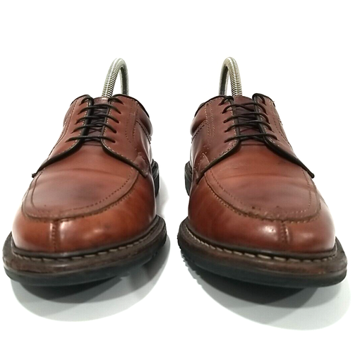 Allen Edmonds Wilbert Leather Shoes Mens 9.5D Brown USA Made Blucher Lace Up - Picture 7 of 13