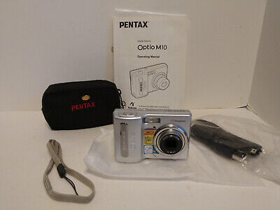 PENTAX OPTIO M10 6.0MP Compact Digital Camera, Silver, Working, Strap, Case, USB | eBay PENTAX OPTIO M10 6.0MP Compact Digital Camera, Silver, Working, Strap, Case, USB | eBay