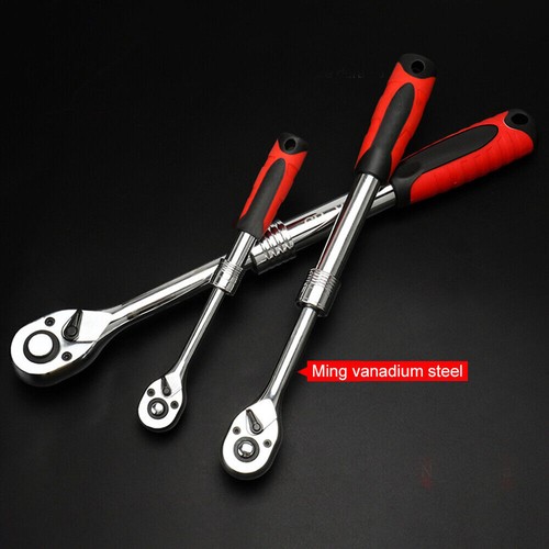 1/2" 3/8'' 1/4'' Drive Ratchet Socket Wrench, 72 Tooth Quick-Release, Extendable - Picture 12 of 24