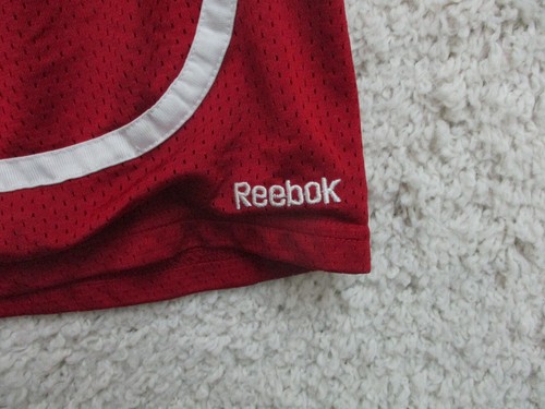 Reebok Shorts Large Youth Red Athletic Basketball Logo Stretch Classic Fit Boys - Picture 3 of 9