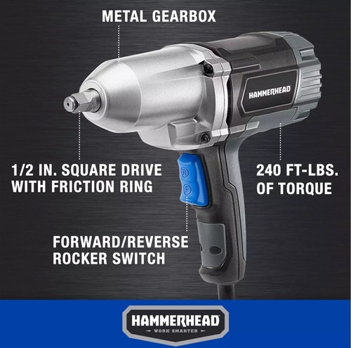 HAMMERHEAD 7.5 AMP 1/2 inch Impact Wrench HDIW075 - Picture 3 of 3