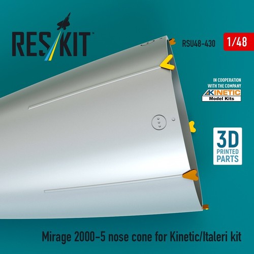 Cono nariz Mirage 2000-5 para kit Kinetic/Italeri escala 1:48 ResKit RSU48-0430 - Imagen 3 de 3