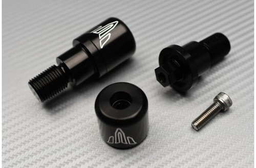 Coppia Contrappesi Manubrio Nero YAMAHA MT-125 MT125 2014-2019 - Picture 2 of 2
