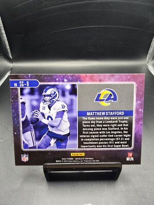 2022 Panini Absolute #SG-8 Matthew Stafford Star Gazing