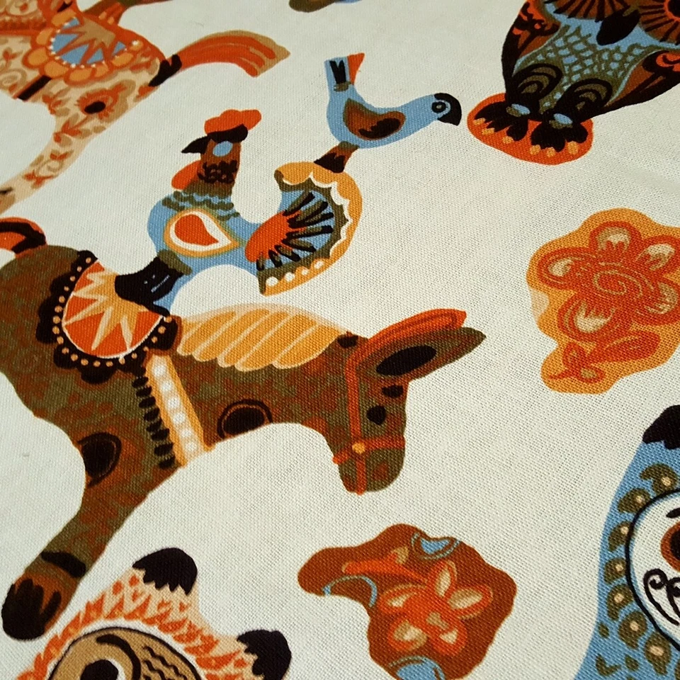 Tapiz de algodón Otoño Animal Diety tela 54" por yarda Foto 3 de 4