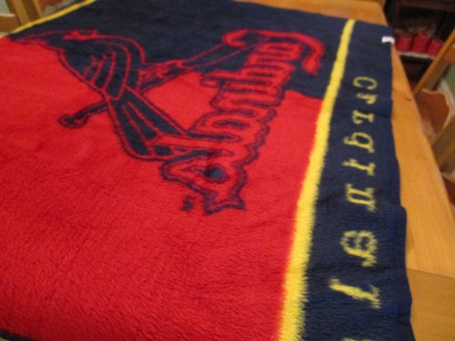 Vintage Biederlack USA St Louis Cardinals MLB 53” x 47” Überwurf Decke Fleece EUC - Bild 6 von 11