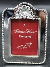 Princess House Silverplated 3"x2" Picture Frame New In Box