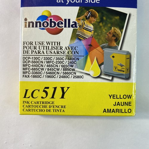 Brother Yellow Inkjet Cartridge LC51Y For MFC-240C Multi-Function Printer New - Picture 6 of 8