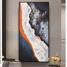 Abstract Art Painting On Canvas Handmade Artwork Landform Pictures For