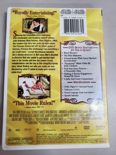 The Princess Diaries 2 - Royal Engagement (Full Screen Edition) - Used - Picture 2 of 3