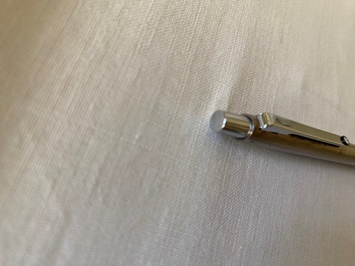 Mont Blanc Stylo Bille " Noblesse " Métal Brossé/ Chrome/ Vintage - Imagen 7 de 10