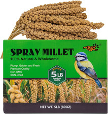 5 Lbs Millet Spray For Birds Gmo Free Sun Dried Spray Millet Original Bird Treat