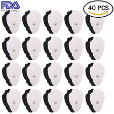 40X Replacement Pads for Massagers Tens Units electrode Pads White Cloth