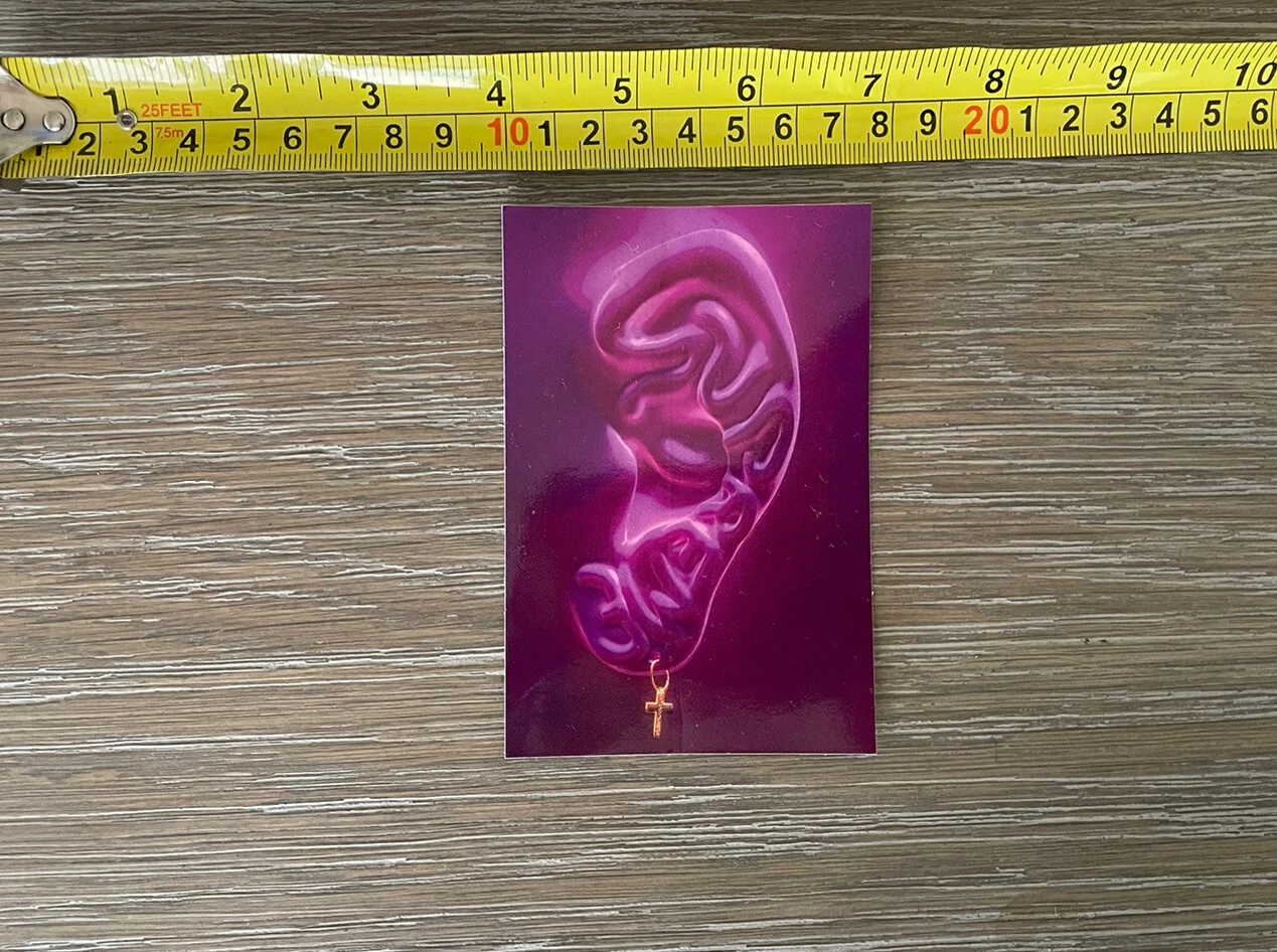 Autocollant auriculaire suprême violet/magenta SS21