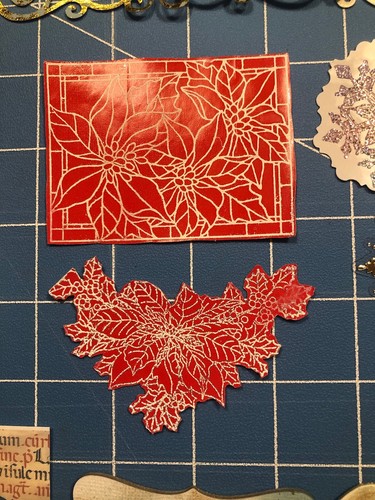 Christmas Card Embellishments Pre-Cut Angels, Candles, Poinsettias & Trees. - Picture 11 of 21