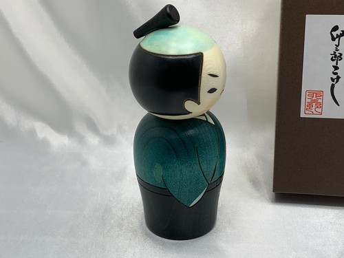 Kokeshi Doll Usaburo Samurai Japanese Traditional Wooden Doll - Picture 3 of 8