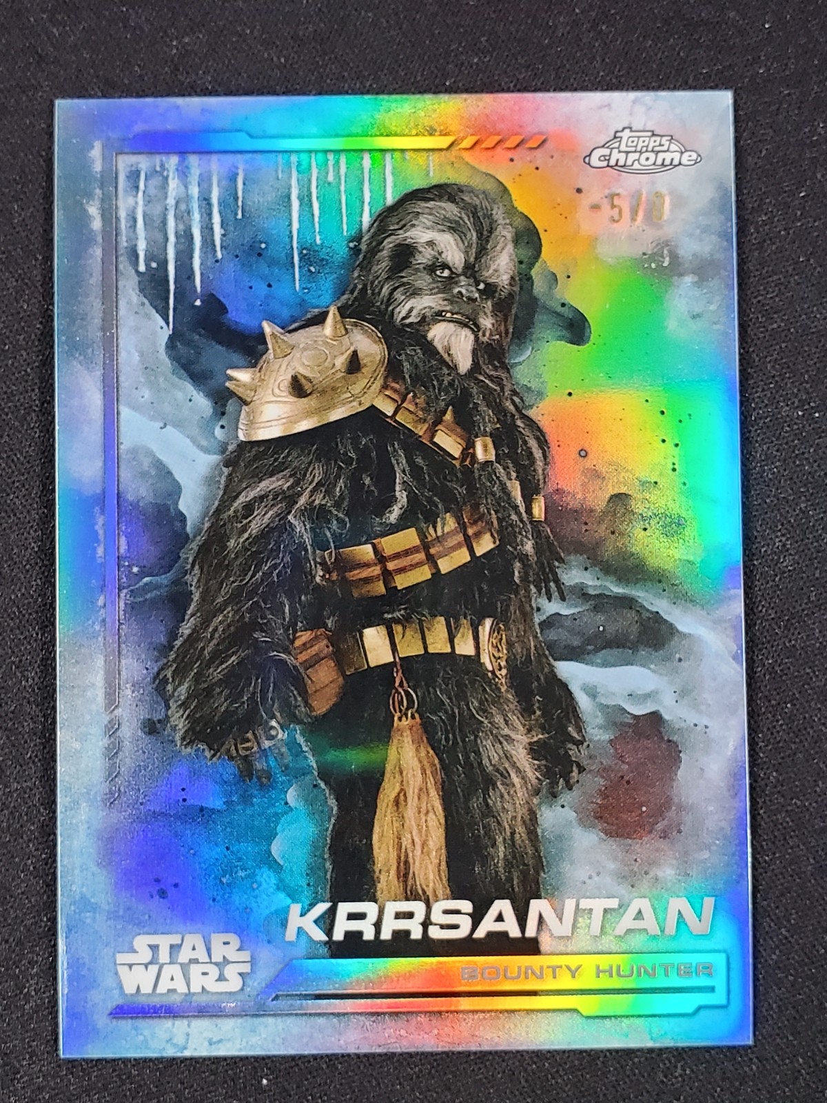 2024 Topps Chrome Star Wars #HV-26 Frozenfractor -5/0 Krrsantan
