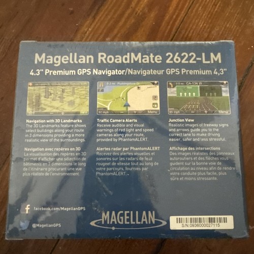 MAGELLAN RoadMate 2622 LM 4.3" Premium GPS Navigation New In Box Traffic Camera - Picture 2 of 4