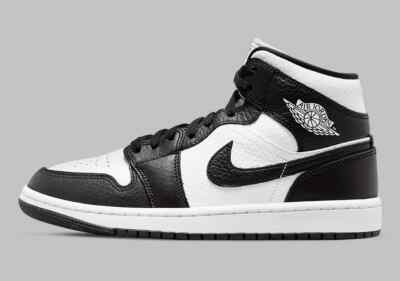 Nike Womenu0026#039;s Air Jordan 1 Mid SE Split White Black DR0501-101 New |  eBay