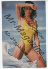Brunette Swimsuit Beach Model 4"x6" Postcard Sexy Cheesecake Risqué Pinup PR-95