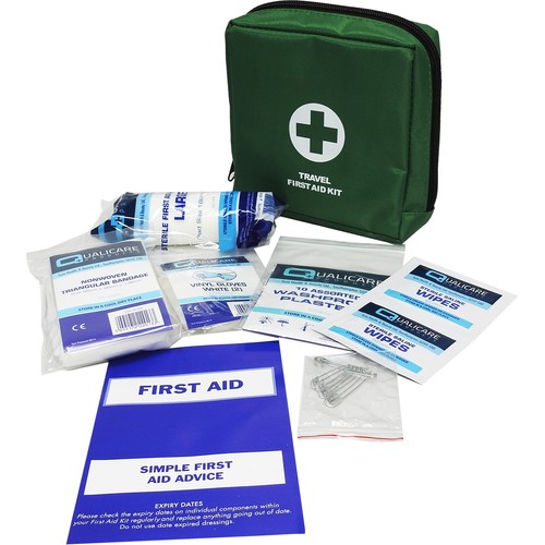 Kit de primeros auxilios de emergencia para auto de viaje Qualicare para 1 persona - Imagen 2 de 4