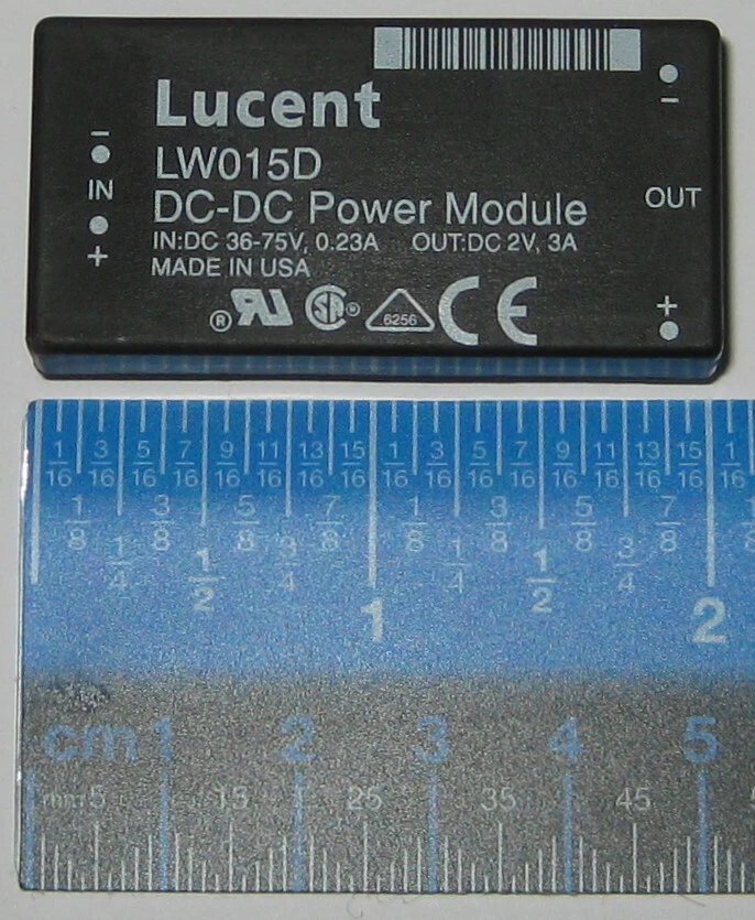 Lucent DC-DC Regulated Converter  - 2V / 3A DC Output - LW015D - 36-75V DC Input - Image 2 of 4
