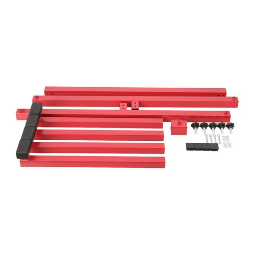 Universal Adjustable Truck Bed Lift Red Powder Coated Steel - 800LB Capacity - Bild 5 von 12