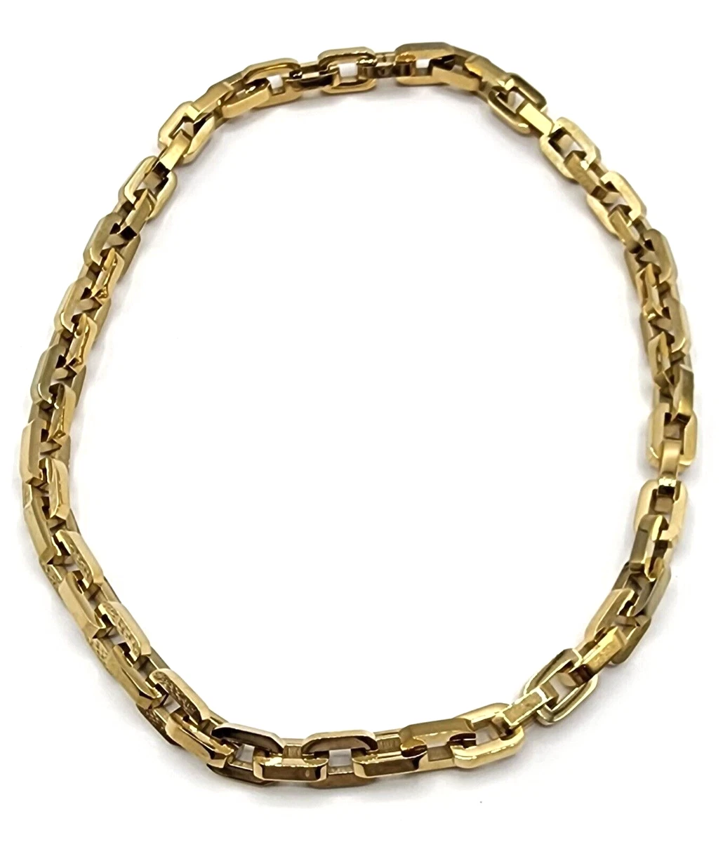 New Eddie Borgo Gold Plated Supra Link Collar Necklace